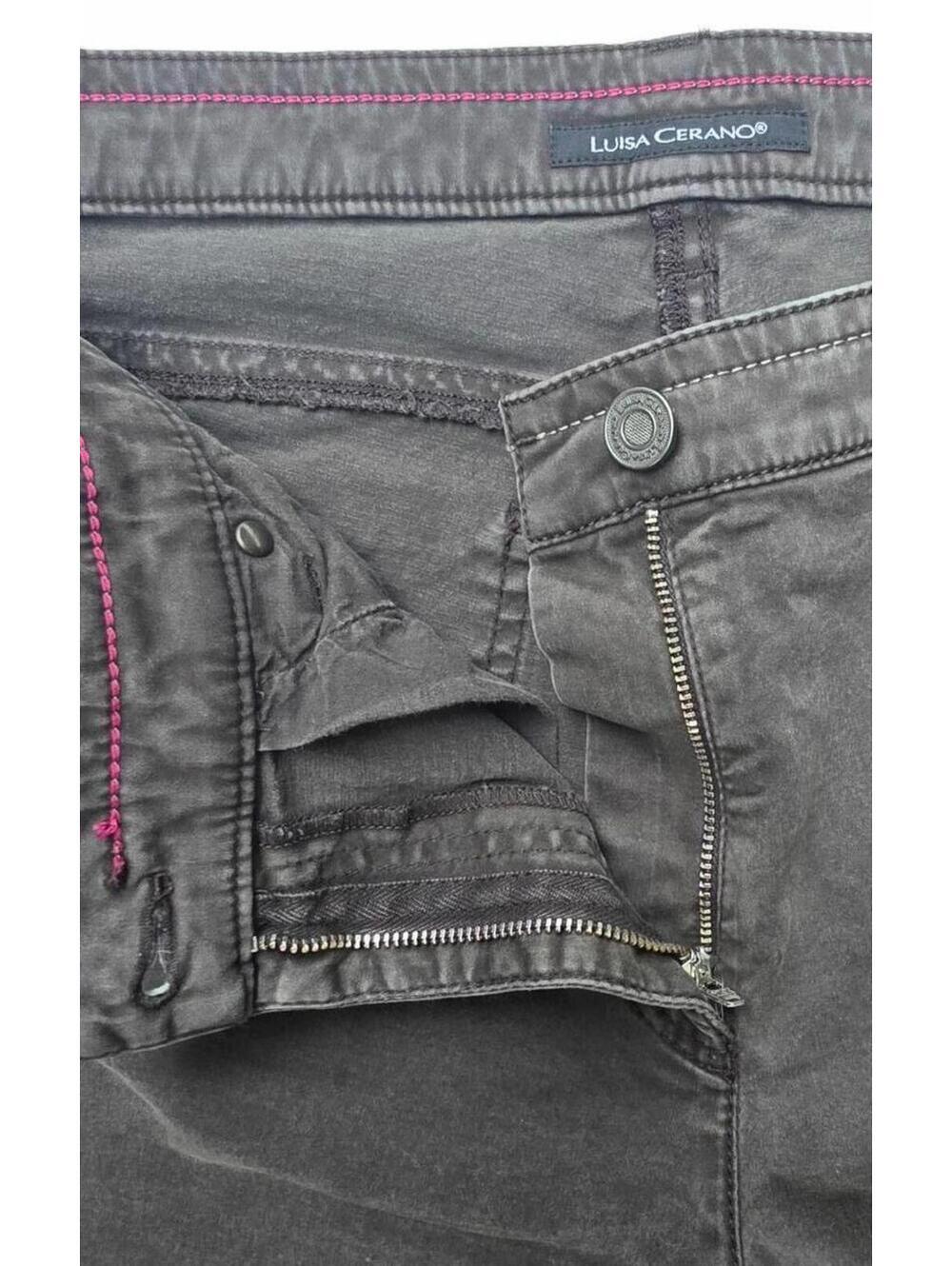 Luisa Cerano Cocoa Brown Straight Leg Jeans -Made in Italy I Size 12 Cotton 98% - Picture 5 of 11